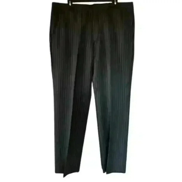 Women's Express Design Studio Producer Gray Pinstripe Pants, Size 36/30 - Picture 1 of 4